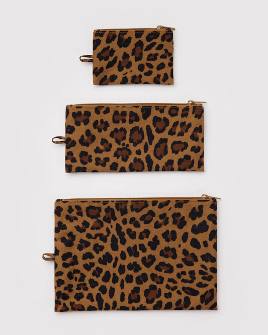 BAGGU Flat Pouch Set - Leopard