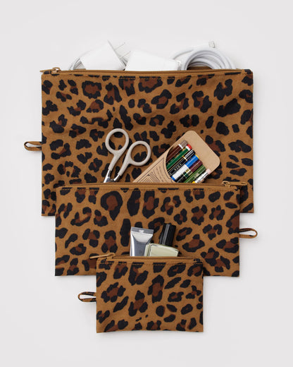 BAGGU Flat Pouch Set - Leopard
