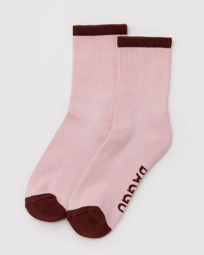 BAGGU Ribbed Sock - Blush Mix