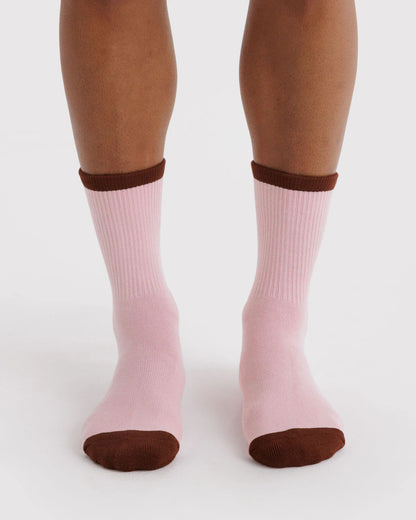 BAGGU Ribbed Sock - Blush Mix