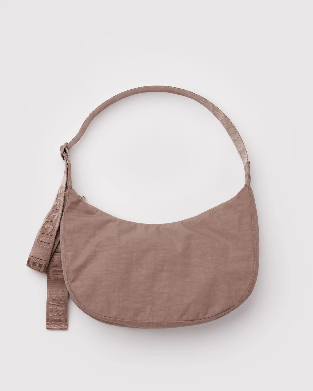 BAGGU Medium Nylon Crescent Bag - Toasted Almond