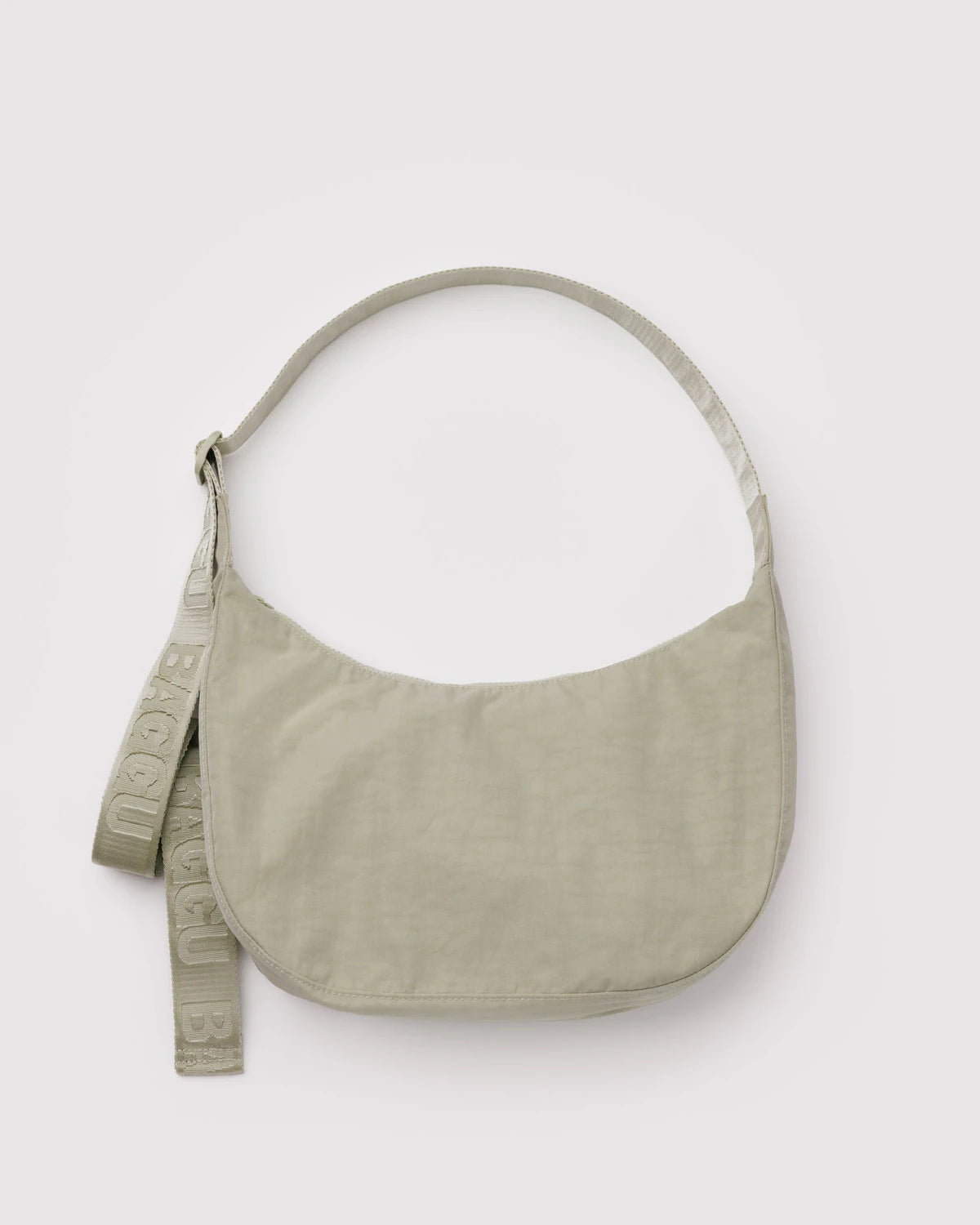 BAGGU Medium Nylon Crescent Bag - Celadon