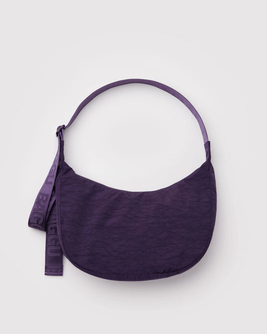 BAGGU Medium Nylon Crescent Bag - Fig