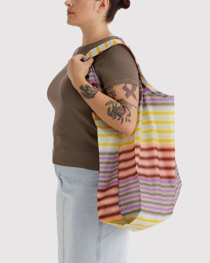 Big BAGGU Reusable Tote - Gradient Stripe Multi