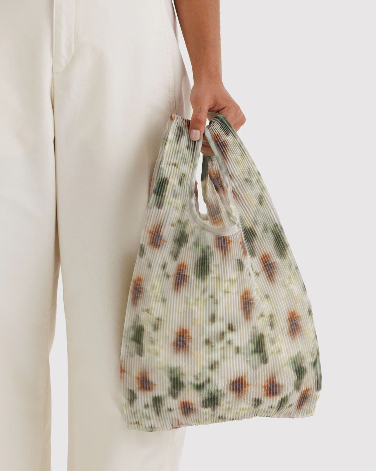 Pleated BAGGU Bag - Abstract Floral