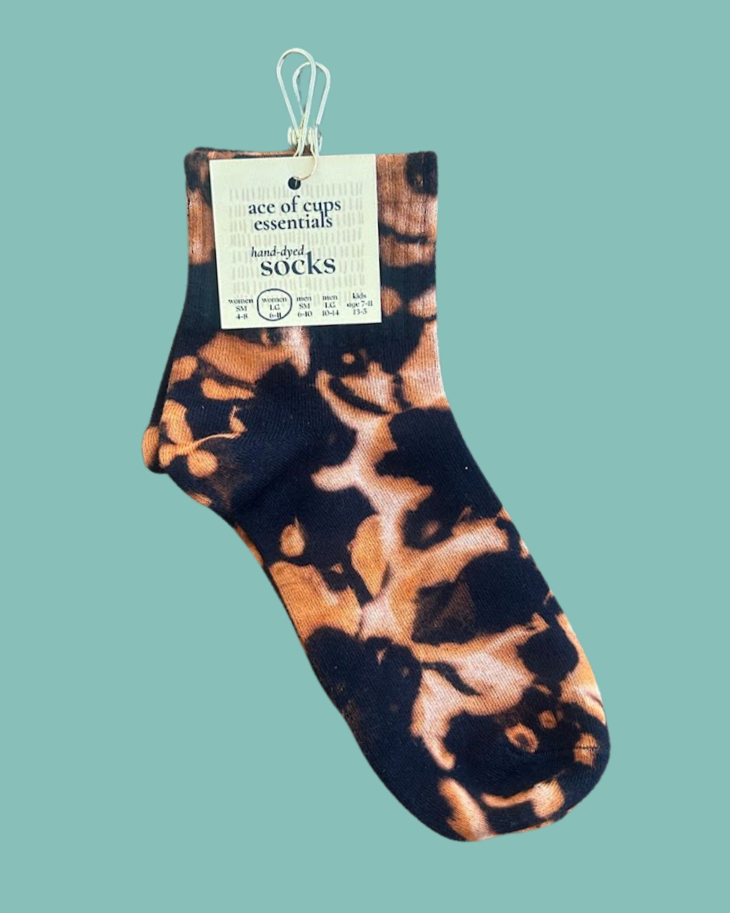 Ace of Cups Socks - Black Acid Wash