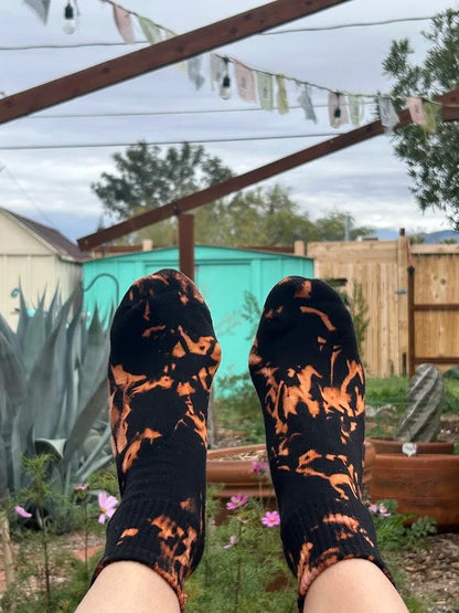 Ace of Cups Socks - Black Acid Wash