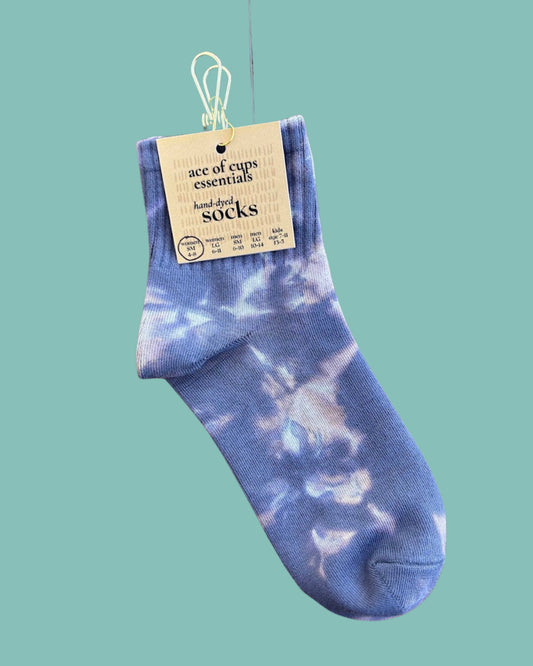 Ace of Cups Socks - Sky Acid Wash