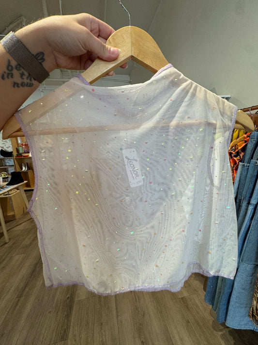 Leonor Aispuro - Disco Mesh Top