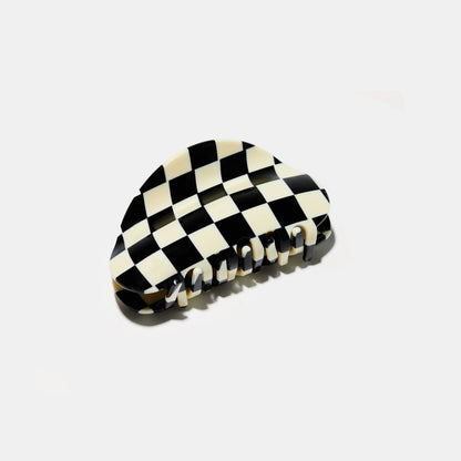 Chunks Checker Claw in Black + White