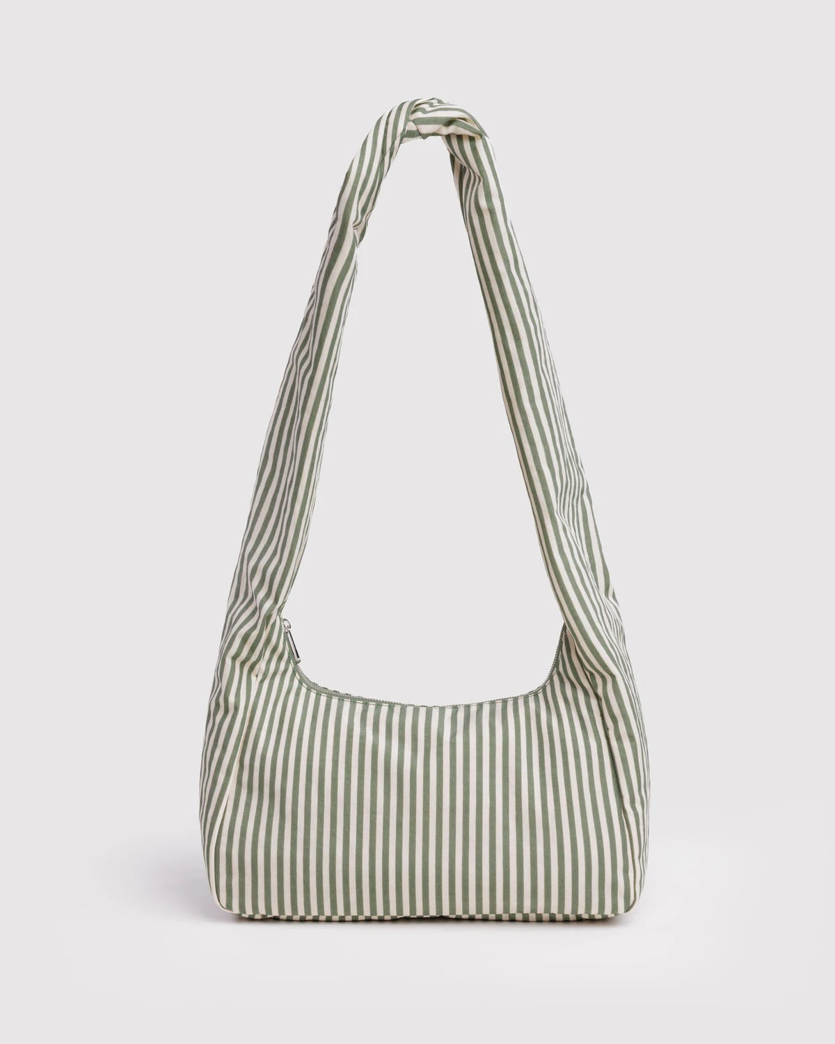 BAGGU Nylon Meringue Bag - Sage Stripe