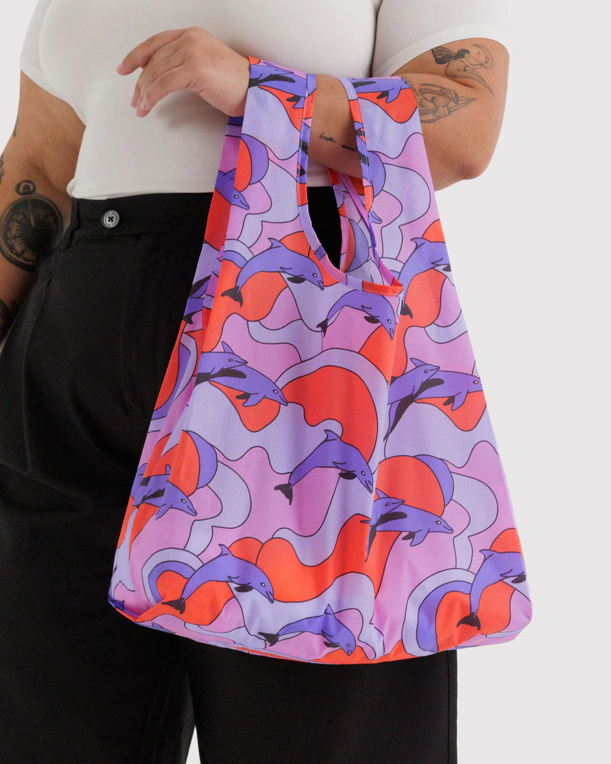 BAGGU Standard Reusable Tote - Dolphins