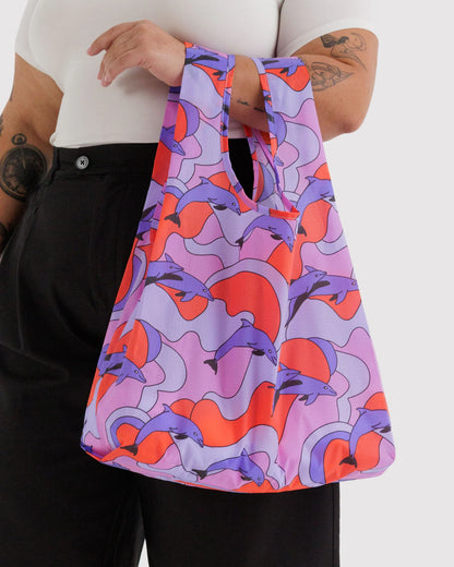 BAGGU Standard Reusable Tote - Dolphins