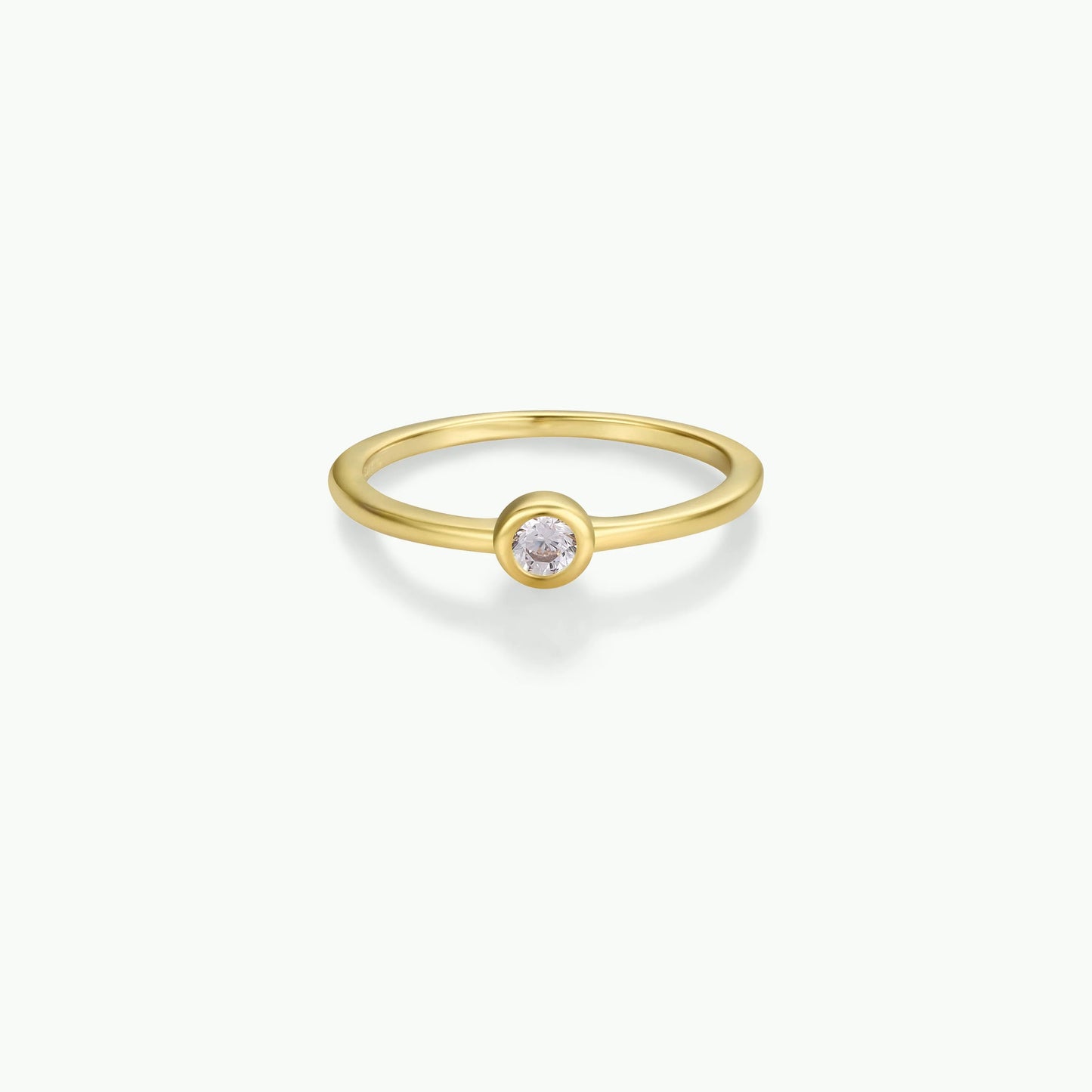 Simple Stud Gold Ring