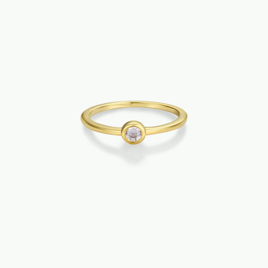 Simple Stud Gold Ring