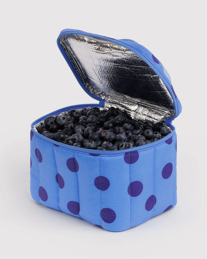 BAGGU Puffy Lunch Bag - Blue Polka Dot