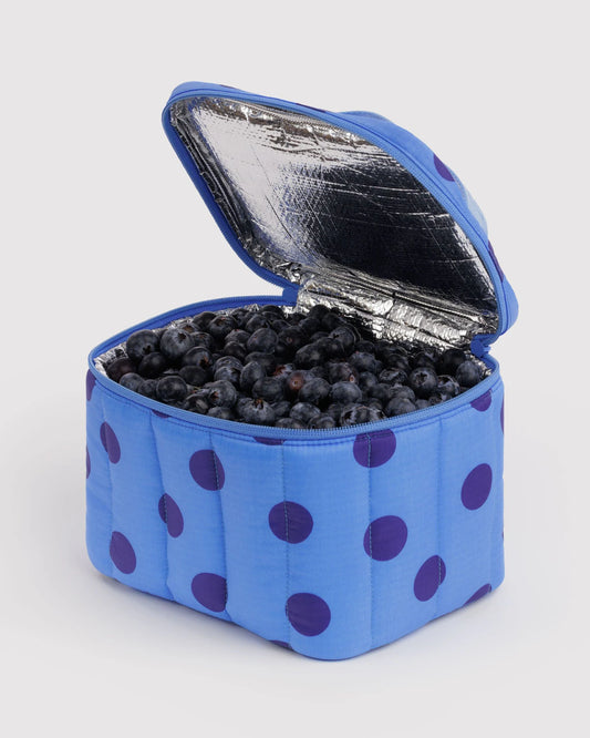 BAGGU Puffy Lunch Bag - Blue Polka Dot