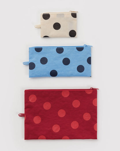 BAGGU Go Pouch Set - Polka Dot Mix