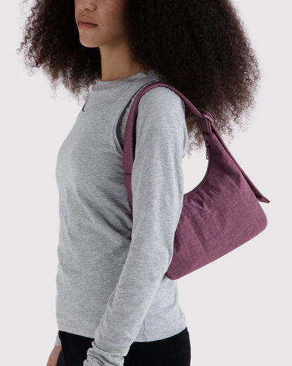 BAGGU Mini Nylon Shoulder Bag - Wild Plum