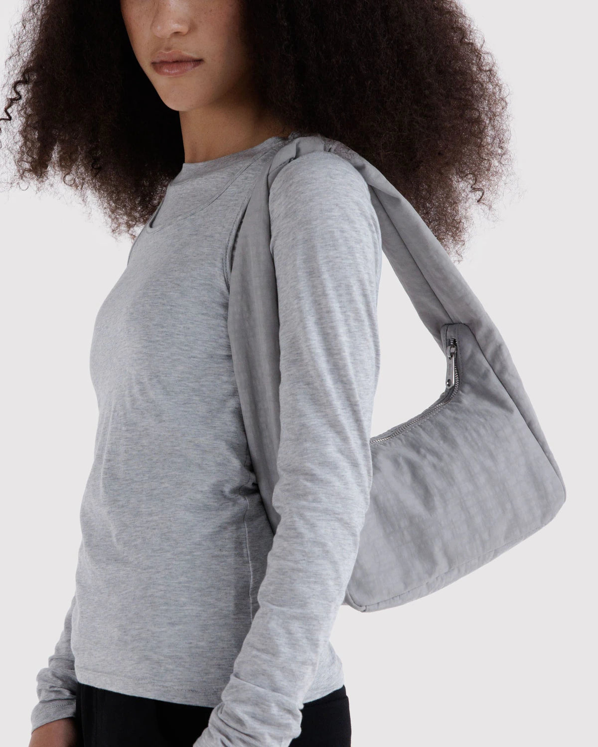 BAGGU Small Nylon Meringue Bag - Fog