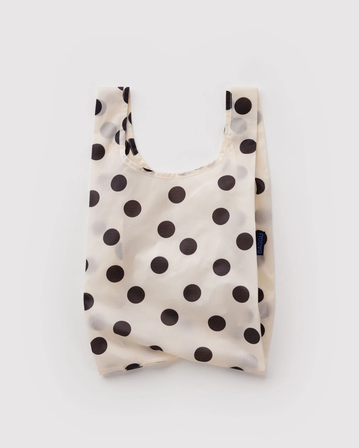 Baby BAGGU reusable tote - Cream and Black Polka Dot
