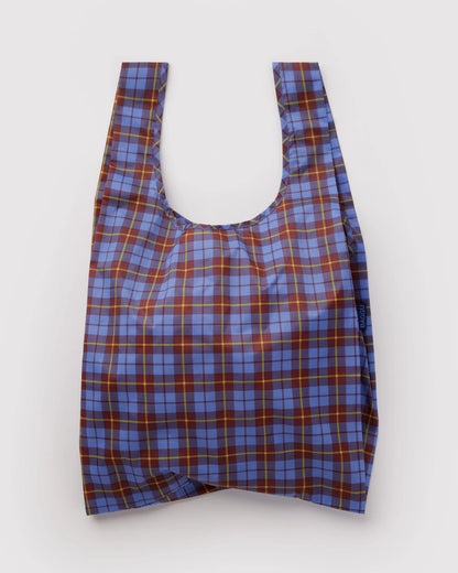 BAGGU Standard Reusable Tote - Blue Tartan