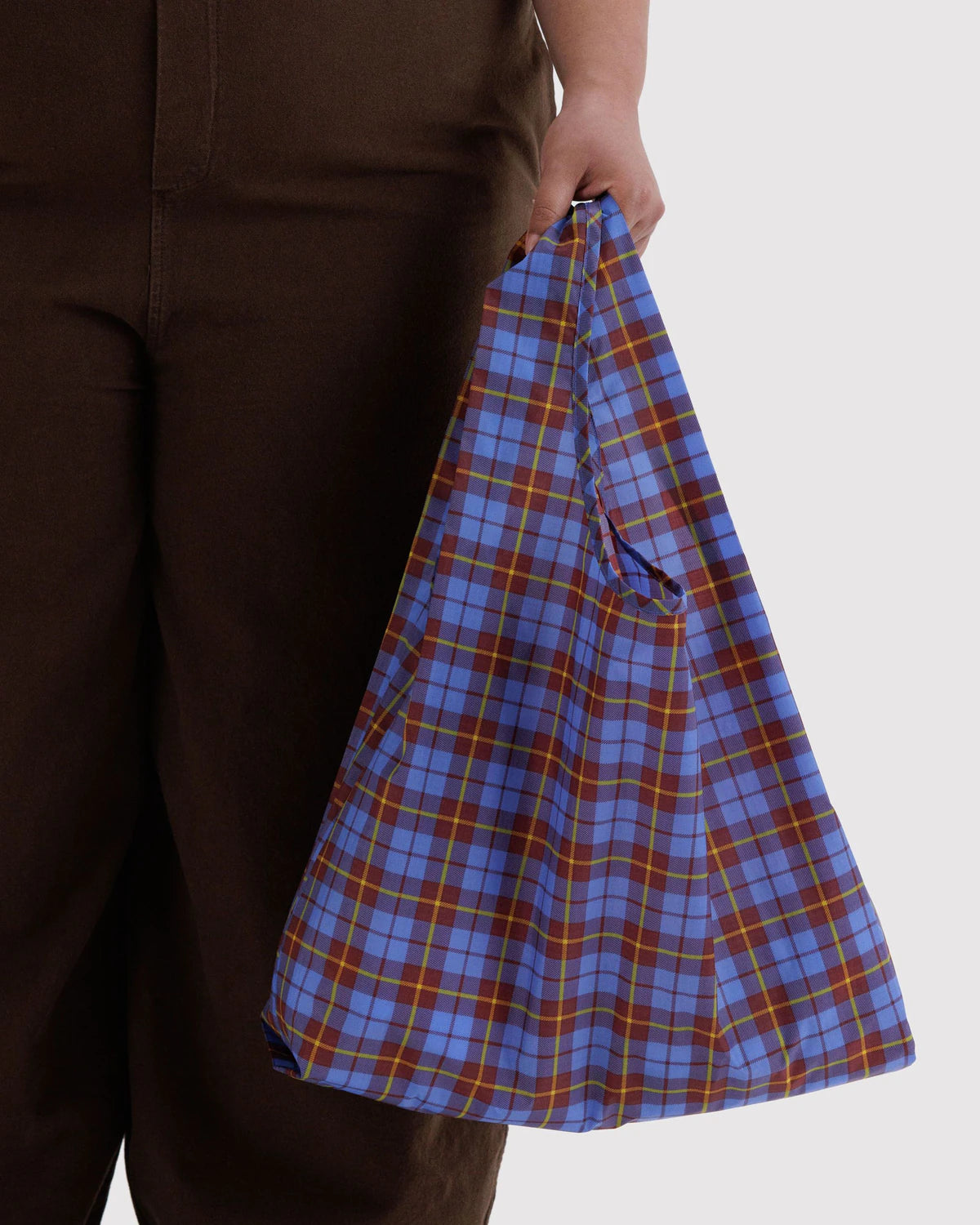 BAGGU Standard Reusable Tote - Blue Tartan