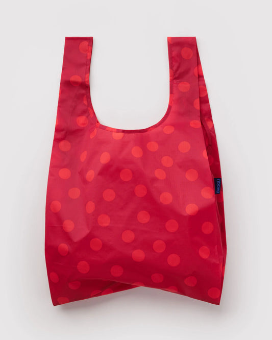 BAGGU Standard Reusable Tote - Red Polka Dot