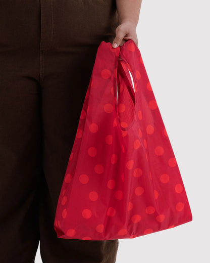 BAGGU Standard Reusable Tote - Red Polka Dot