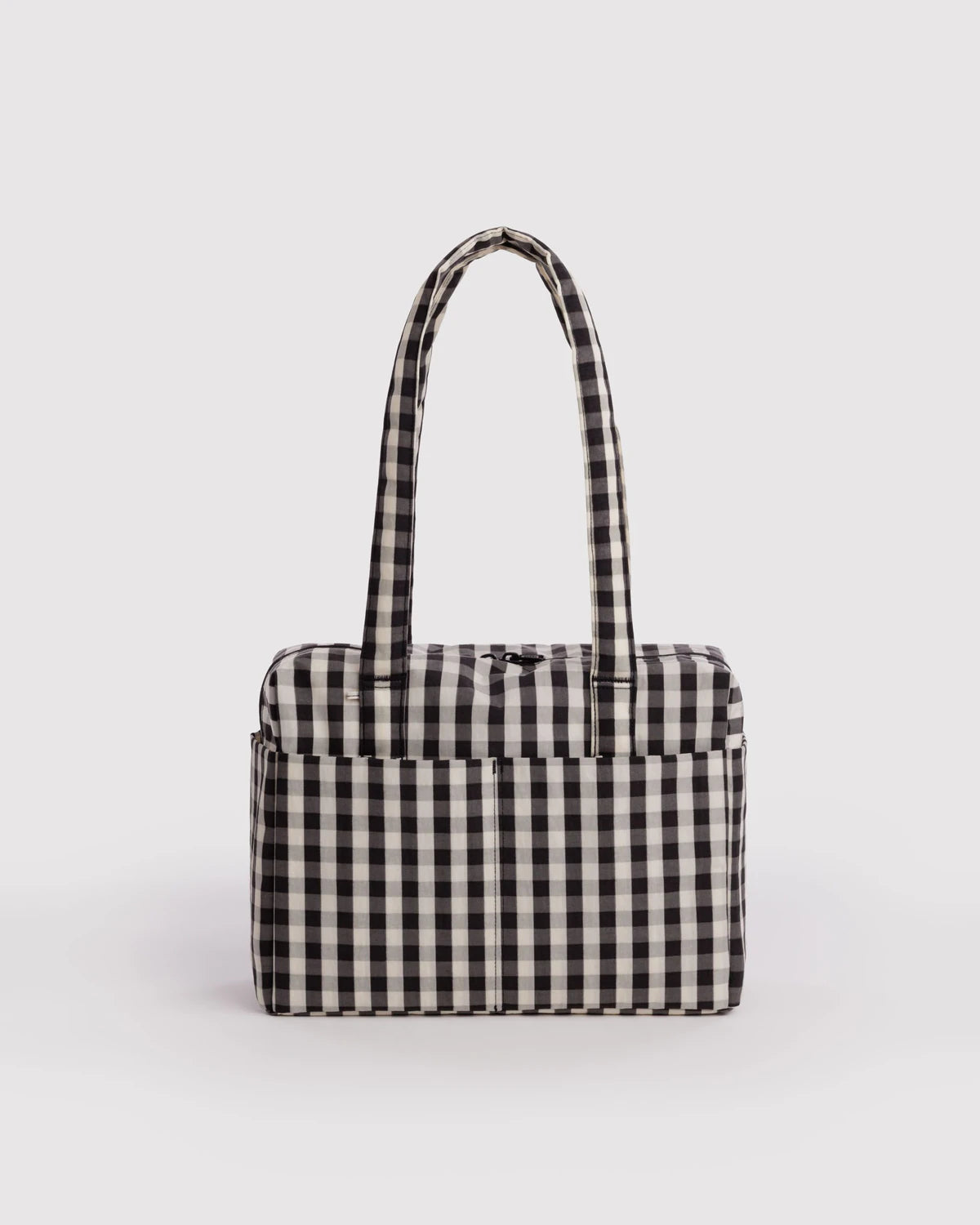 BAGGU Everyday Cloud Bag - Black and Cream Gingham