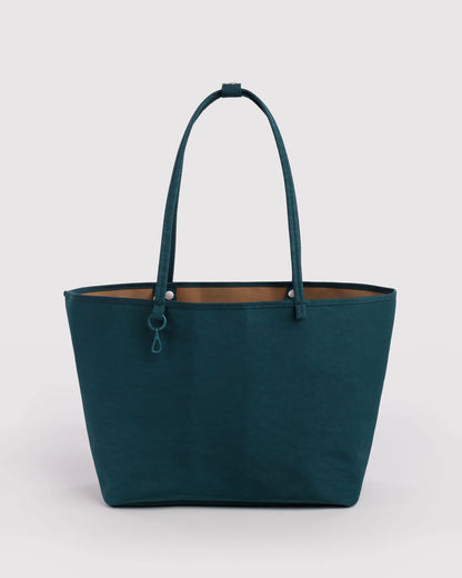 BAGGU Large Nylon Reversible Tote- Deep Sea Mix