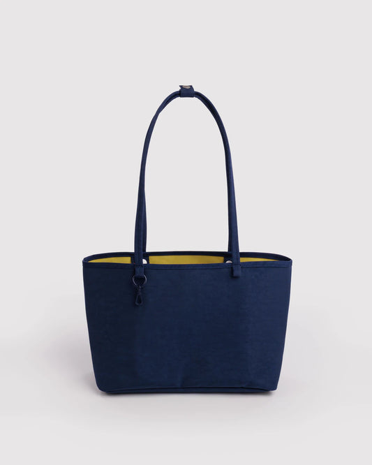 BAGGU Medium Nylon Reversible Tote- Navy Mix
