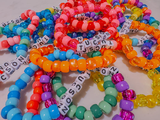 Handmade Tucson Pony Bead Bracelets
