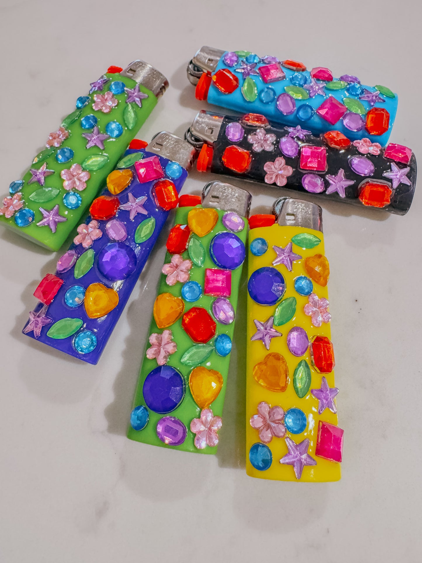 HandBlinged Bejeweled Lighters