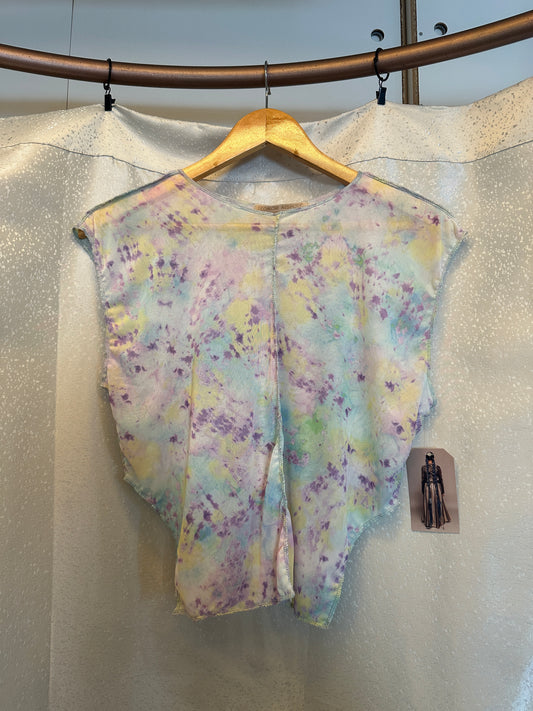 Leonor Aispuro - Pastel Mesh Tie Dye Top