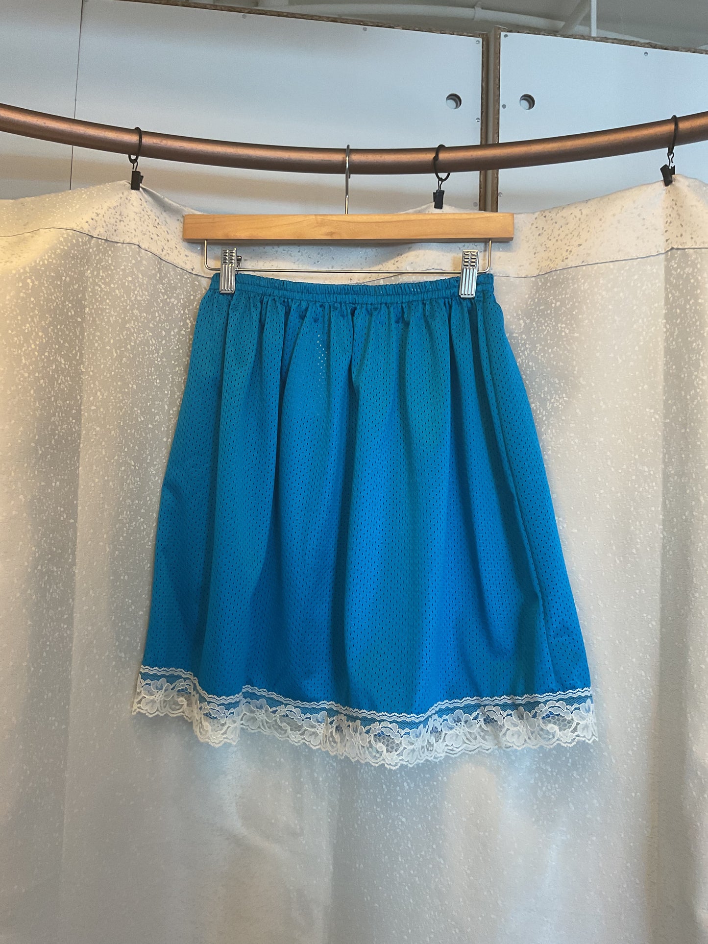 Leonor Aispuro - Turquoise Jersey Skirt