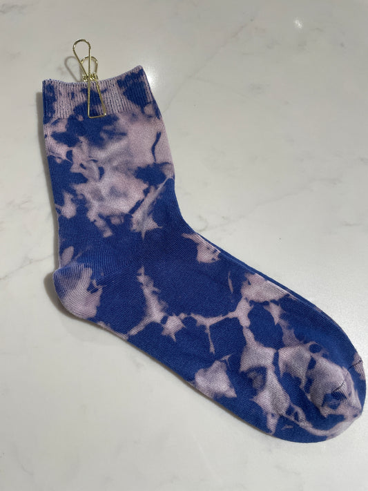 Ace of Cups Socks - Blue Acid Wash