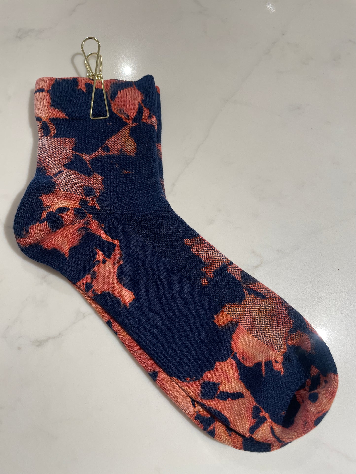 Ace of Cups Socks - Navy Acid Wash