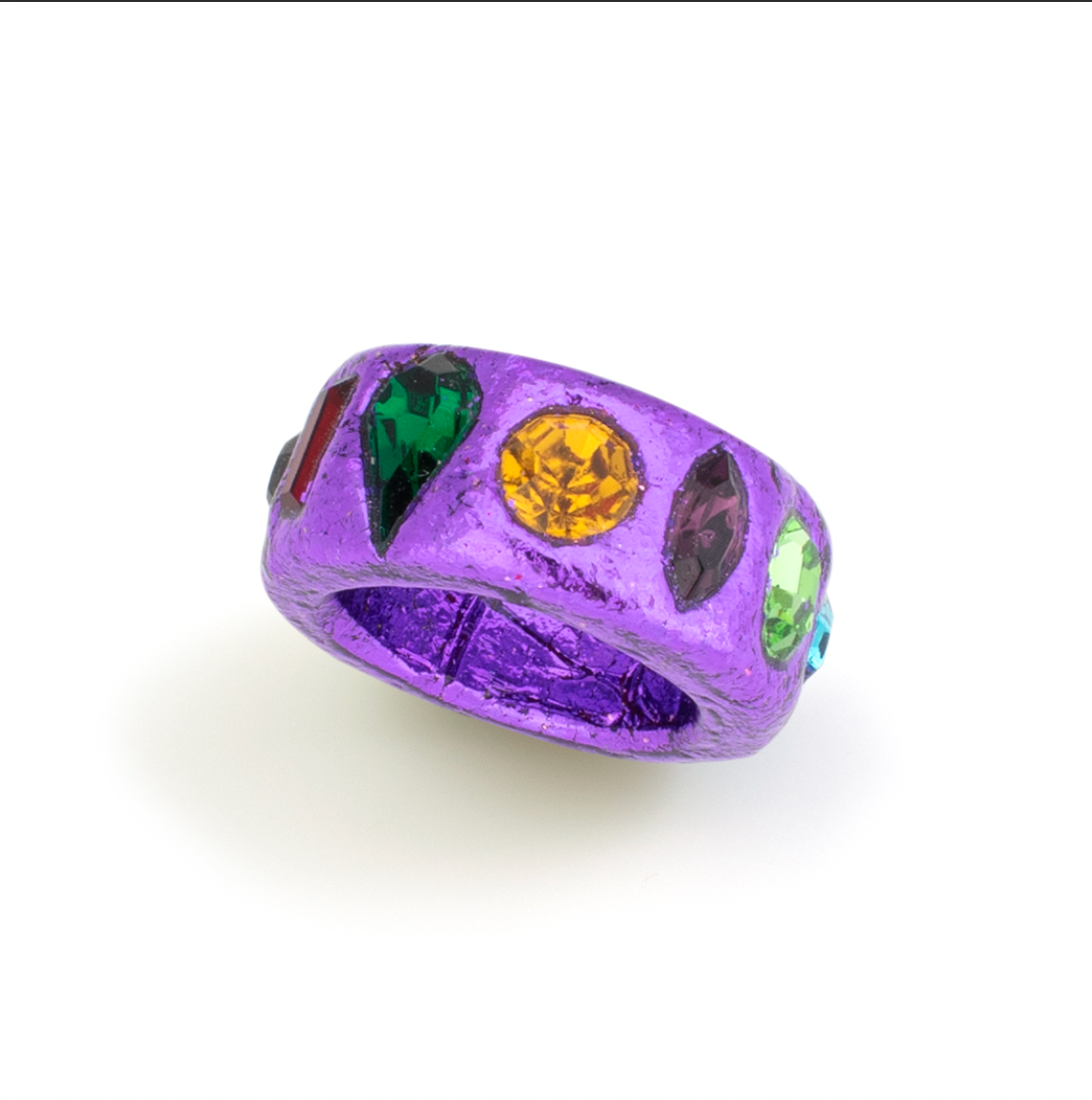 Wide Infinity Ring - Bright Purple - 6.75