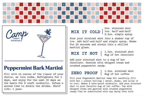 Camp Craft Cocktails - Peppermint Bark Martini