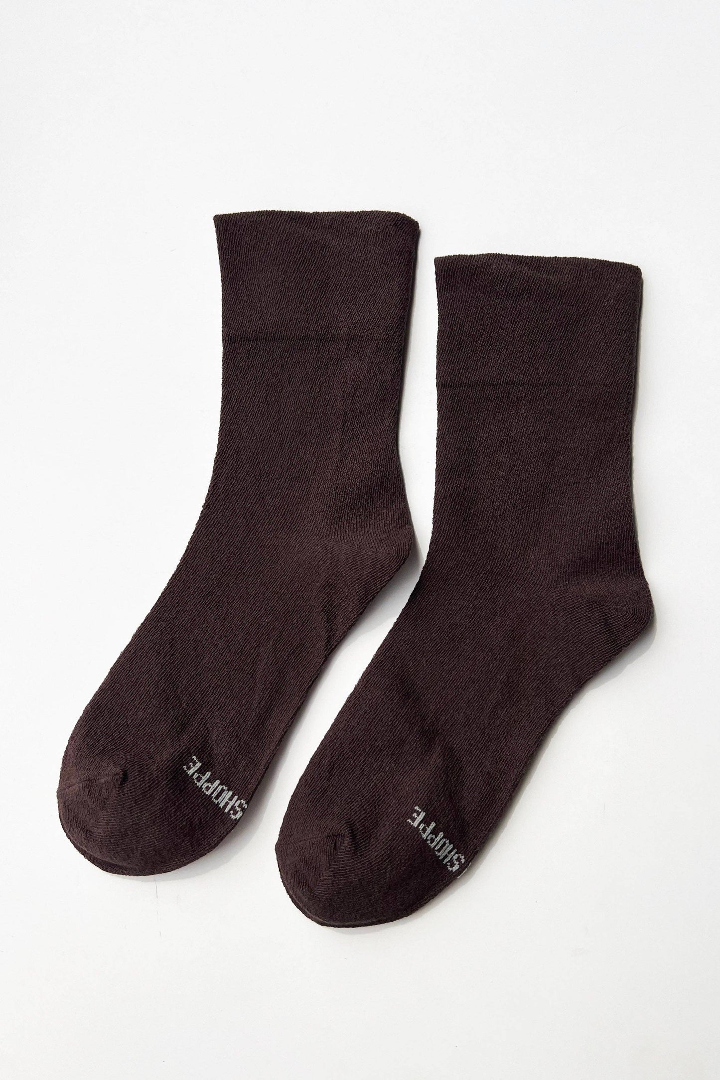 Breezy Sneaker Socks: Dark Cacao