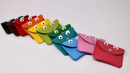 Googly Eye Mini Money Coin Purse in Bright Green