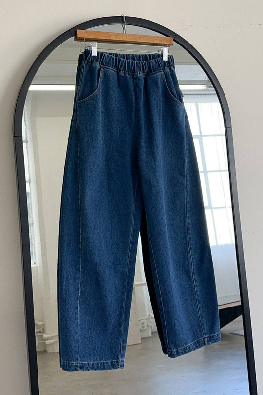 Long Arc Pants in BLUE DENIM