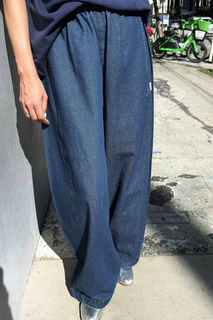Parachute Pants: Denim Blue