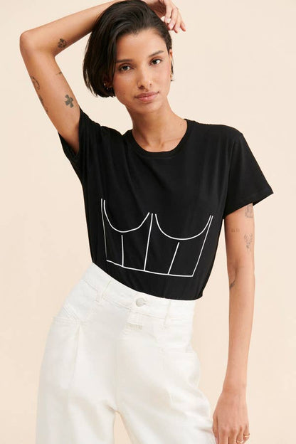 The Corset Tee: White
