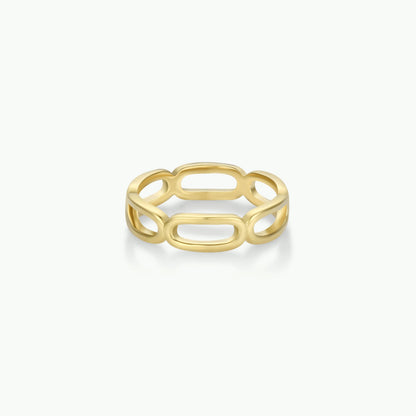 Gold Rings - Chain Link