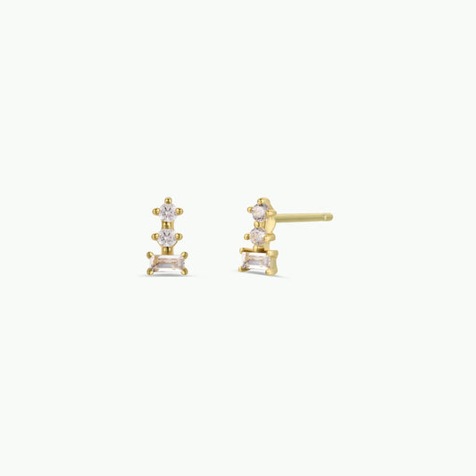 Trio Stud Stack Earrings