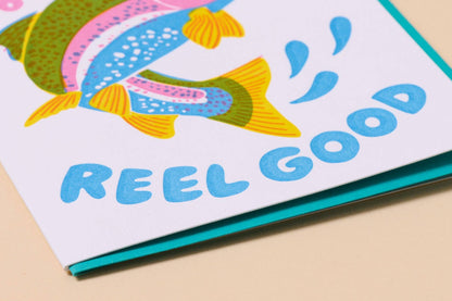 Reel Good Birth Letterpress Card - Made in USA