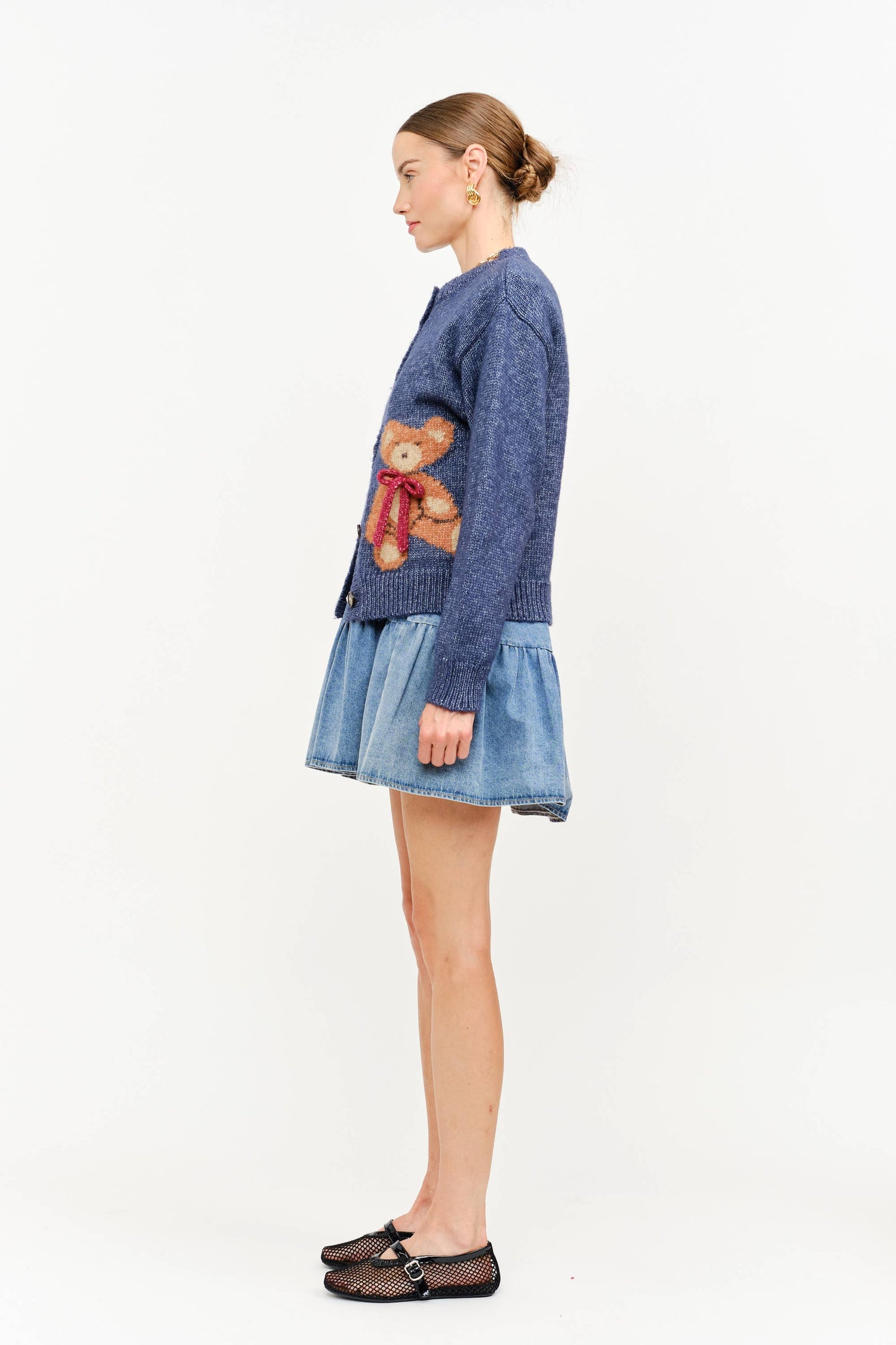 Teddy Cardigan: Navy