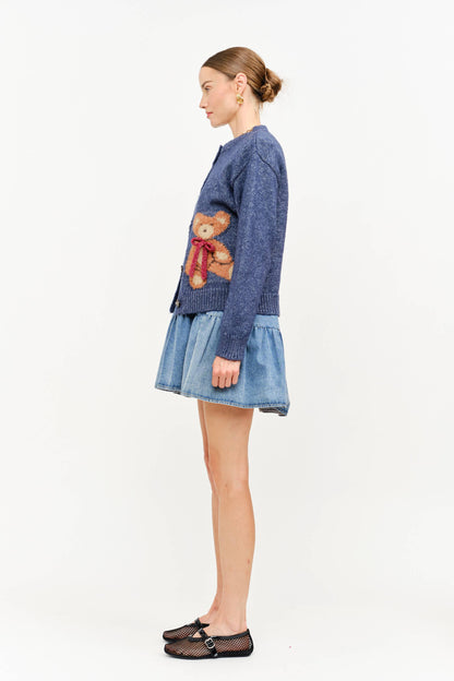 Teddy Cardigan: Navy